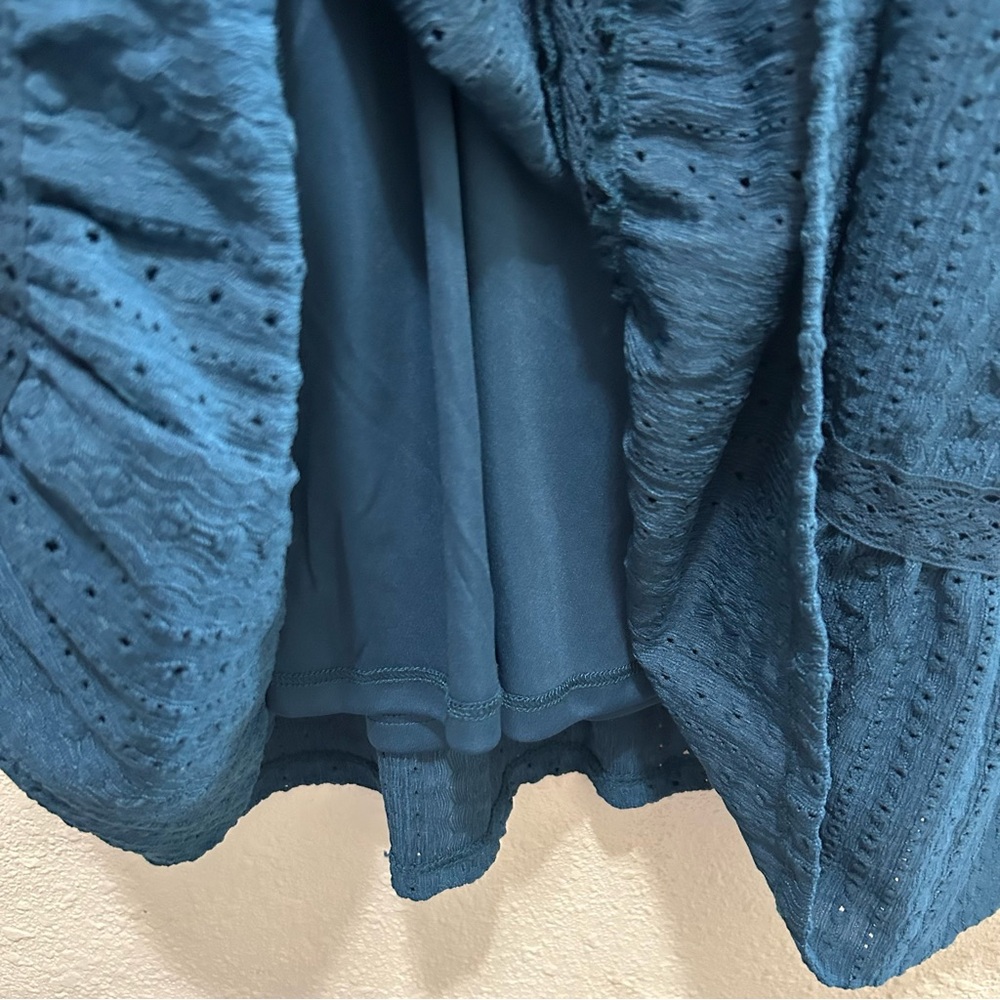 Frye and Co. Eyelet Lace 3/4 Sleeve Dress in Deep Dive NWT Size XL - Picture 7 of 8
